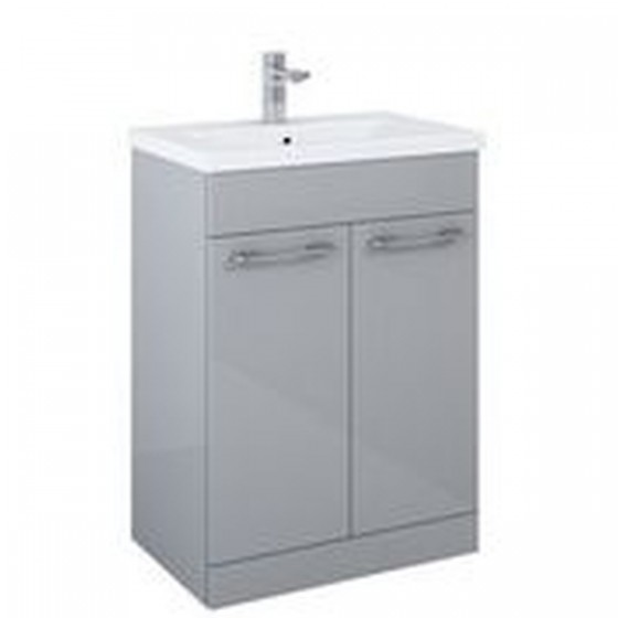 Appeal 60cm 2 Drawer Basin Unit Light Grey | N&C Tiles and Bathrooms