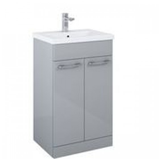 Appeal 50cm 2 Doorr Basin Unit Light Grey | N&C Tiles and Bathrooms