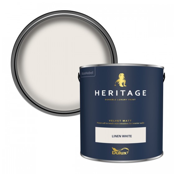 Dulux Heritage Linen White Velvet Matt 5lt