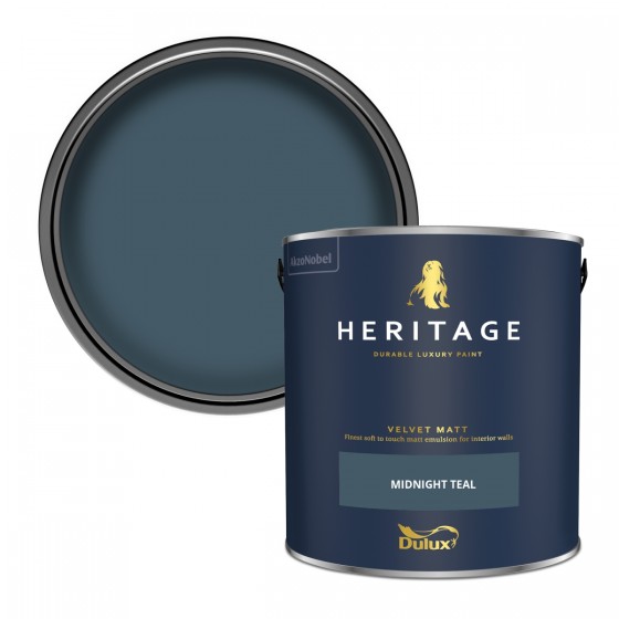 Dulux Heritage Midnight Teal Velvet Matt 1lt N&C Tiles and Bathrooms