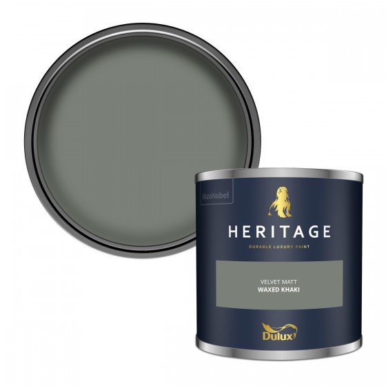 Dulux Heritage Waxed Khaki Velvet Matt 1lt