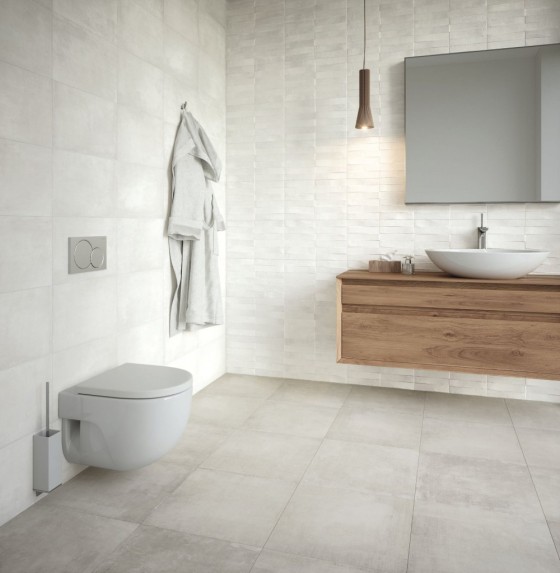 Touch White Porcelain Floor and Wall Tile 450x450mm