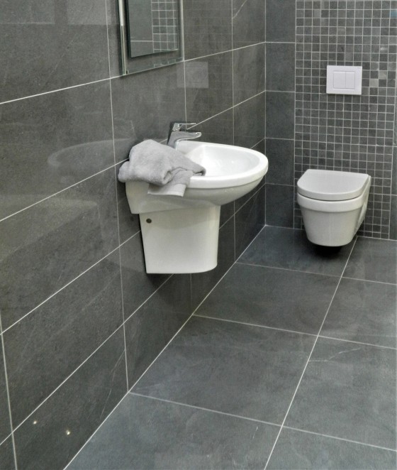 Dolomiti Basalto Polished Porcelain Wall & Floor Tile 600x600mm