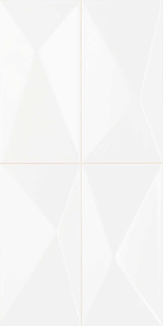 NB18370 Diamond White Gloss Wall Tile 225x450mm - 2.3m²