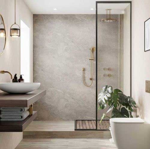 Multipanel Pure Shower Panel Valmasino Marble (Mp074) 2400 X 1200 X 11mm Unlipped