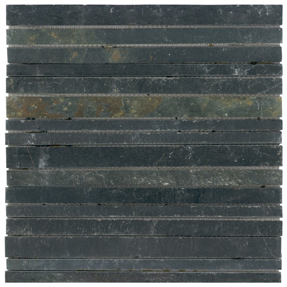 NB19814 Designer Stone Nightshade Slate Random Strips 300x300mm - 4.18m²