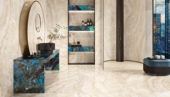 Backlit Stone Ivory 600x1200mm Polished Floor And Wall Tile