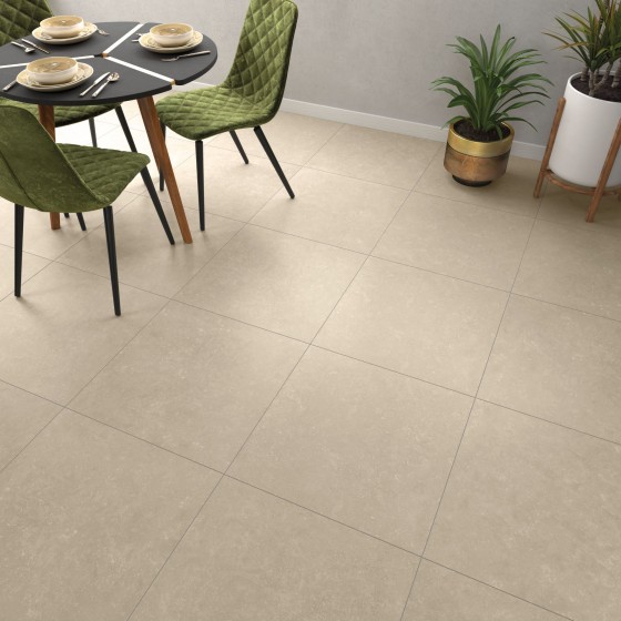 Luna Cream Floor and Wall Tile 592x592mm