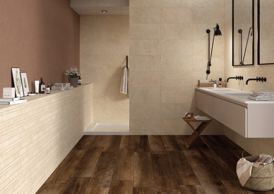 Quarzi Beige Rectified Porcelain Floor and Wall Tile 300x600mm