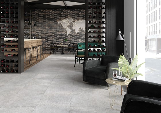 Quarzi Light Grey Rectified Porcelain Floor and Wall Porcelain Tile 600x600mm