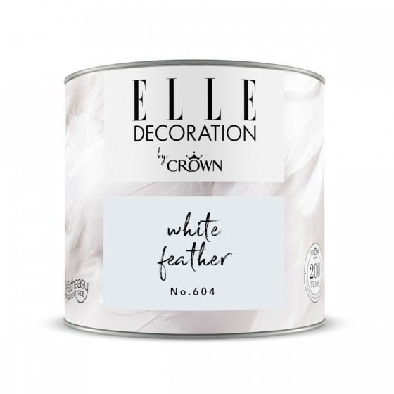 Crown Elle Decoration Flat Matt White Feather No.604 125ml