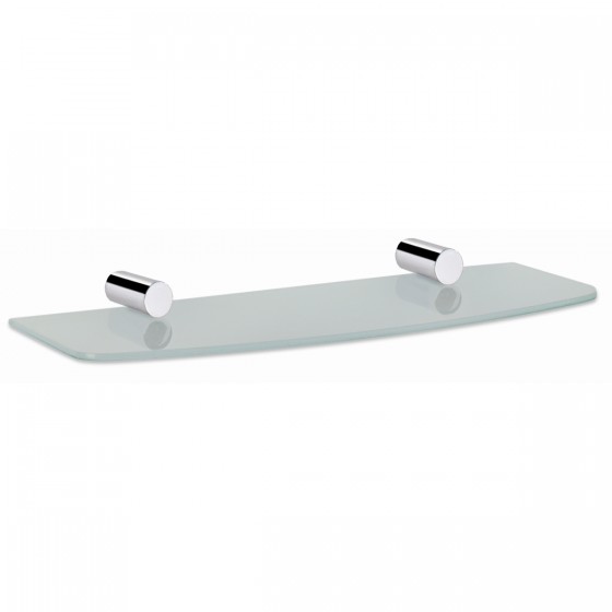 Urban Spa Chrome Shelf Brackets with Glass Shelf