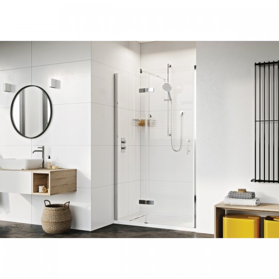 Enhance 8 Plus 1000mm Hinged Door and In-Line Panel, Silver