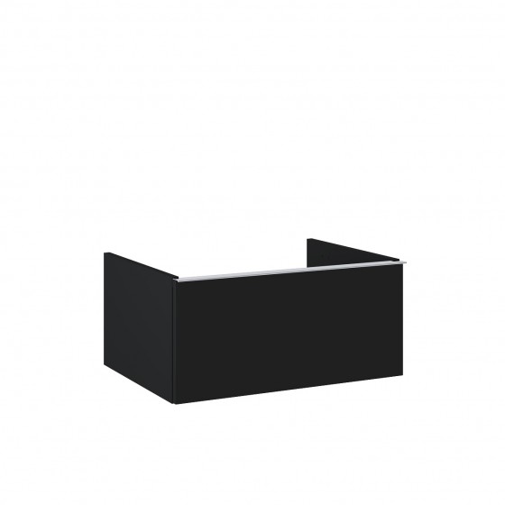 Look Modular Wall Hung Base Unit 60cm 1 Drawer Matt Black