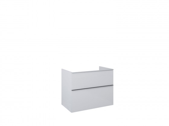 Look Modular Wall Hung Base Unit 80cm 2 Drawer Matt Stone