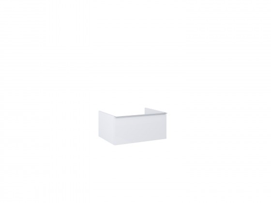 Look Modular Wall Hung Base Unit 60cm 1 Drawer White High Gloss  