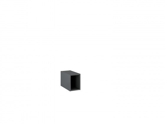 Look Modular Wall Hung Single Open Unit 20cm Anthracite High Gloss 