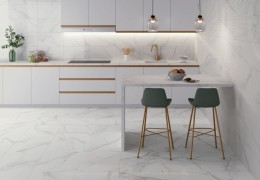 Capri White Marble Ceramic Wall Tile 300x600mm