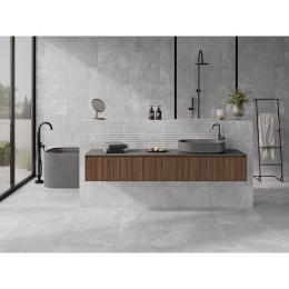 Abode Grey Natural Porcelain Wall Tile 300x600mm