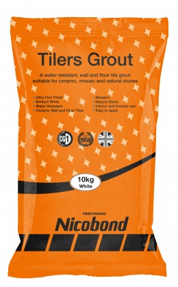 Nicobond Tilers Grout White 10kg