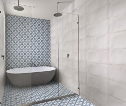 Westminster Blue Porcelain Wall and Floor Tile 250x250mm