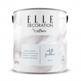 Crown Elle Decoration Flat Matt White Feather No.604 2.5lt