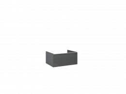 Look Modular Wall Hung Base Unit 60cm 1 Drawer Anthracite High Gloss  