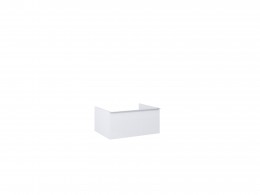 Look Modular Wall Hung Base Unit 60cm 1 Drawer White High Gloss  