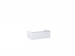 Look Modular Wall Hung Base Unit 80cm 1 Drawer White High Gloss  