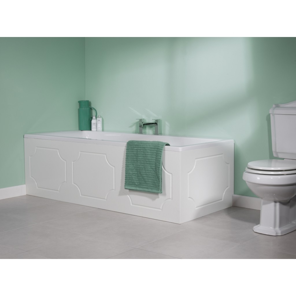 Milton Bath End Panel White 700