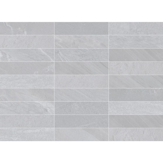 Touchstone Light Grey Natural Porcelain Wall and Floor Tile 70x280mm