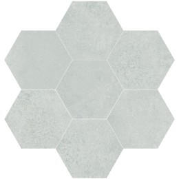 Utopia Hex Silver Porcelain Wall and Floor Tile 150x170mm