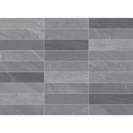 Touchstone Dark Grey Porcelain Natural Wall and Floor Tile 70x280mm