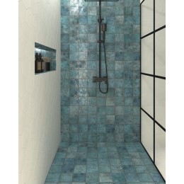 Eden Turquoise Glossy Porcelain Wall and Floor Tile 147x147mm