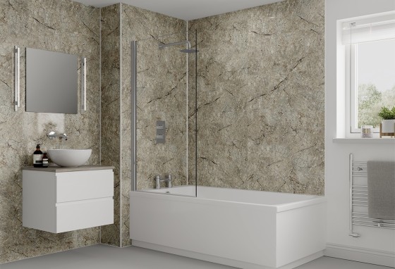 Multipanel Classic Shower Panel Classic Marble (M141) 2400 X 1200 X 11mm Unlipped