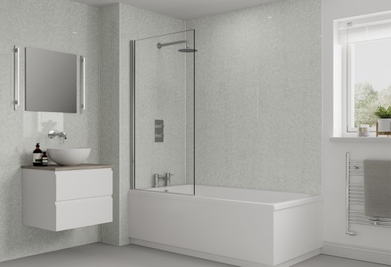 Multipanel Classic Shower Panel Frost White (M049) 2400 X 900 X 11mm Unlipped