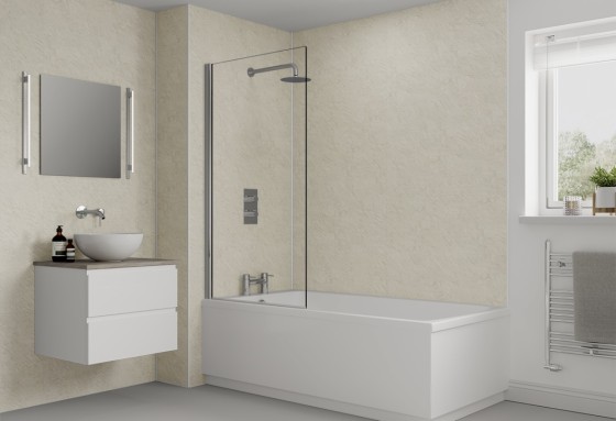 Multipanel Classic Shower Panel Riven Marble (9241) 2400 X 900 X 11mm Hydrolock