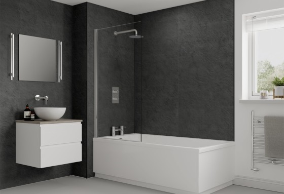 Multipanel Classic Shower Panel Riven Slate (2859) 2400 X 900 X 11mm Unlipped