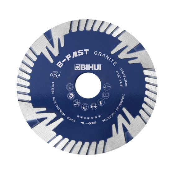 Bihui B-Fast Wet And Dry Diamond Cutting Blade 115mm BU-DCDF115