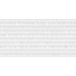 Uptown White Ribbed Decor Ceramic Wall Tile 310x610mm