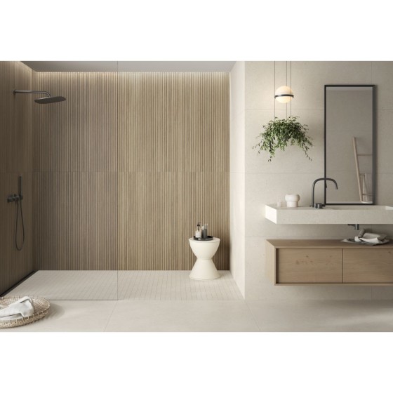 Kobe Slatwood Teak Porcelain Wall Tile 600x1200mm