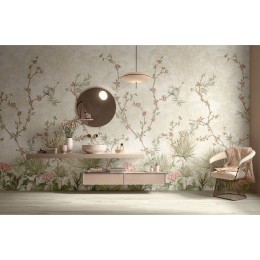 Amazon Jungle Chic Floral Natural Porcelain Floor and Wall Tile 600x1200mm