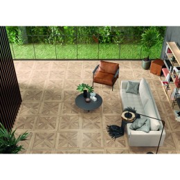 Inlay Haya Parquet Decor Porcelain Floor and Wall Tile 750x750mm