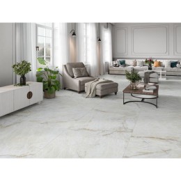 Gemstone White Matt Porcelain Floor and Wall Tile 1000x1000mm