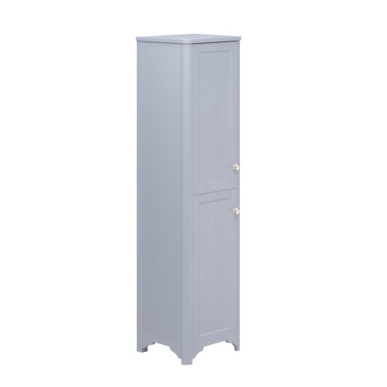 image of Heritage 460 Tall Bathroom Cabinet 2 Door Denim Ash