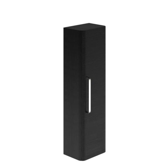 image of Cuban Black 350mm Wall Mounted Bathroom Cabinet 350X255X1200mm