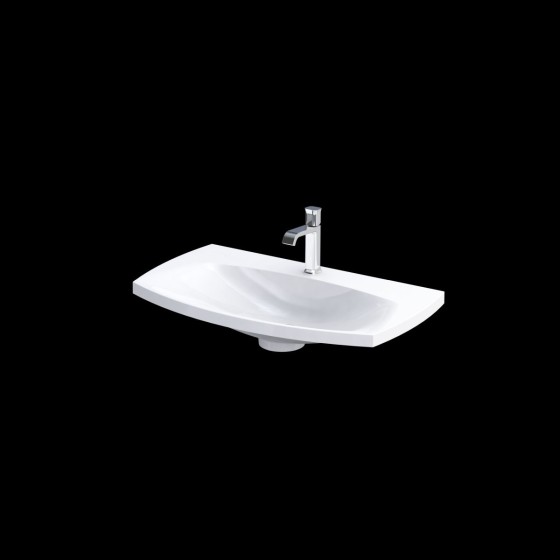 image of Wimborne 1 Tap Hole Bathroom Basin And SInk 82cm Gloss