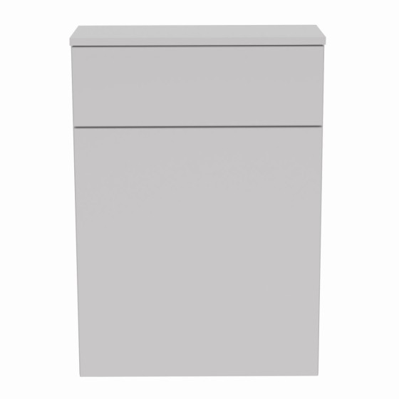 image of Gloucester 60cm Wall Hung 2 Drawer Bathroom Vanity Unit and Basin Sink Pearl Grey