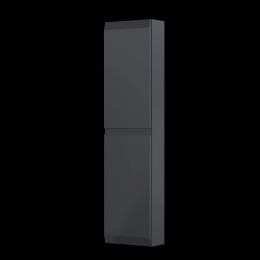 image of Rectory Wall Mounted 2 Door Bathroom Cabinet 40cm Matt Black