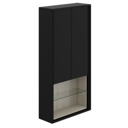 image of Shadow 60cm Bathroom Upstand Unity W 600 X D 220 X H 1120mm Black Super Matt